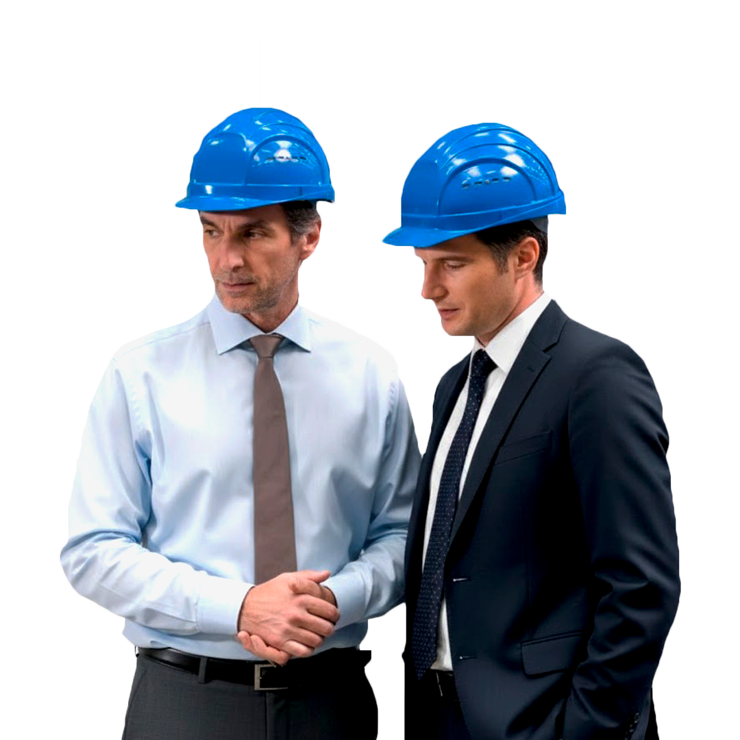 Dois Engenheiros de Capacete Azul